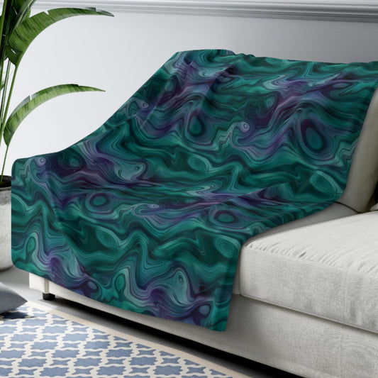 BoHo Purple Green Teal Swirl