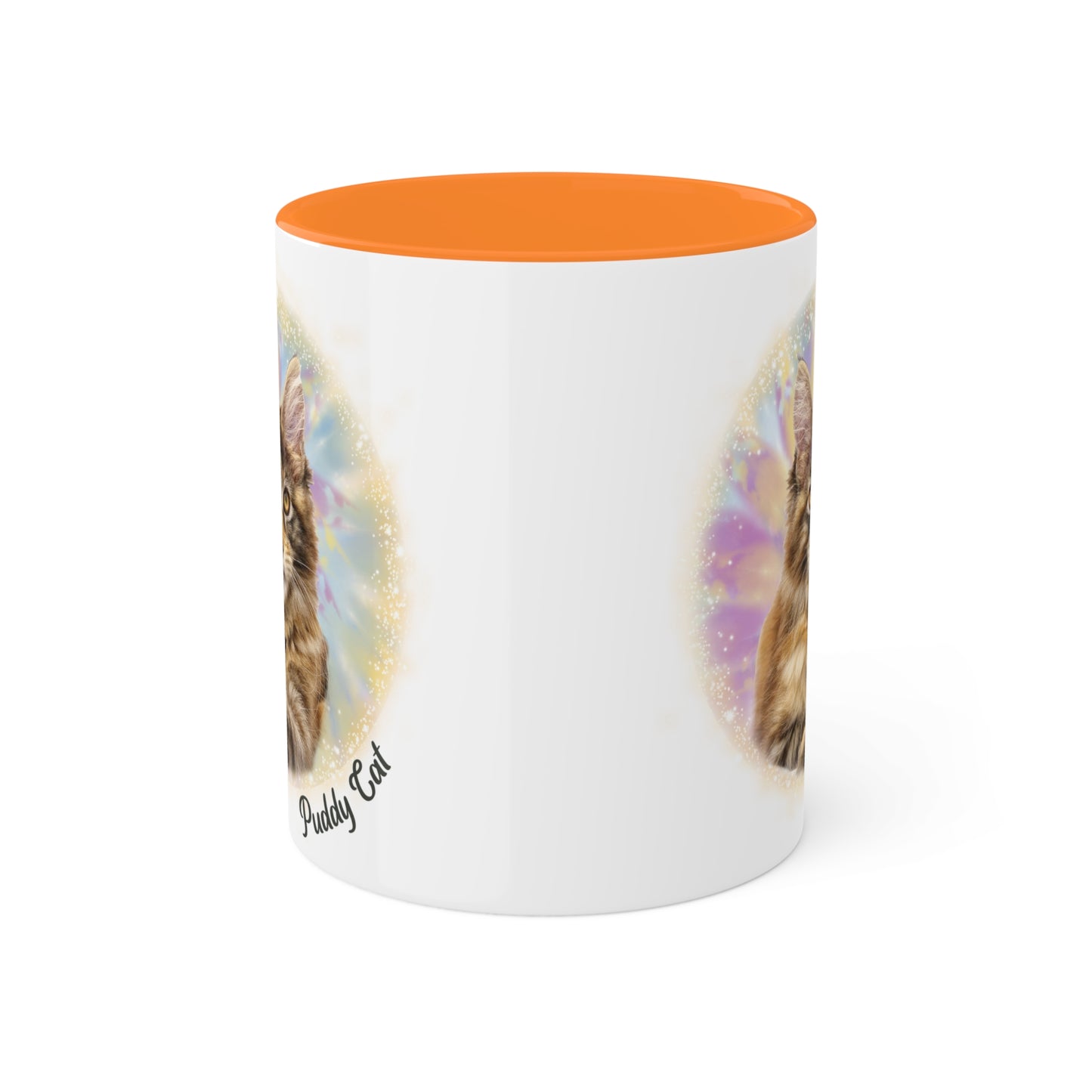 Pastel Tie Dye Pet Photo and Name Mug