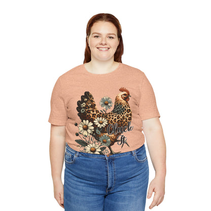 Chicken Attitude & Daisies T-Shirt — "Cluck It"