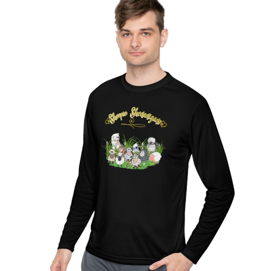 Sheepie Shenanigan Long Sleeve Top, Old English Sheepdog