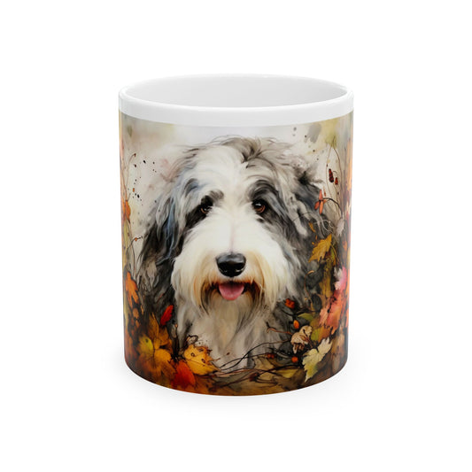 Old English Sheepdog, Ceramic Mug, 11oz, 15oz