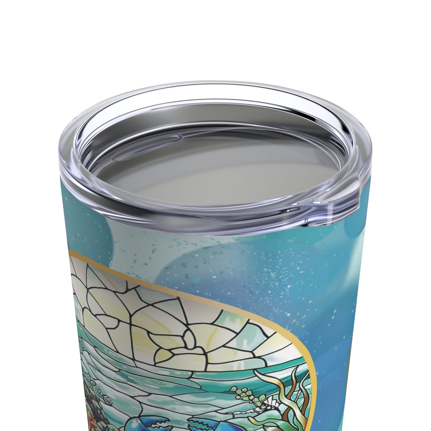 Insulated Tumbler, Blue Crab Stained Glass, 20oz