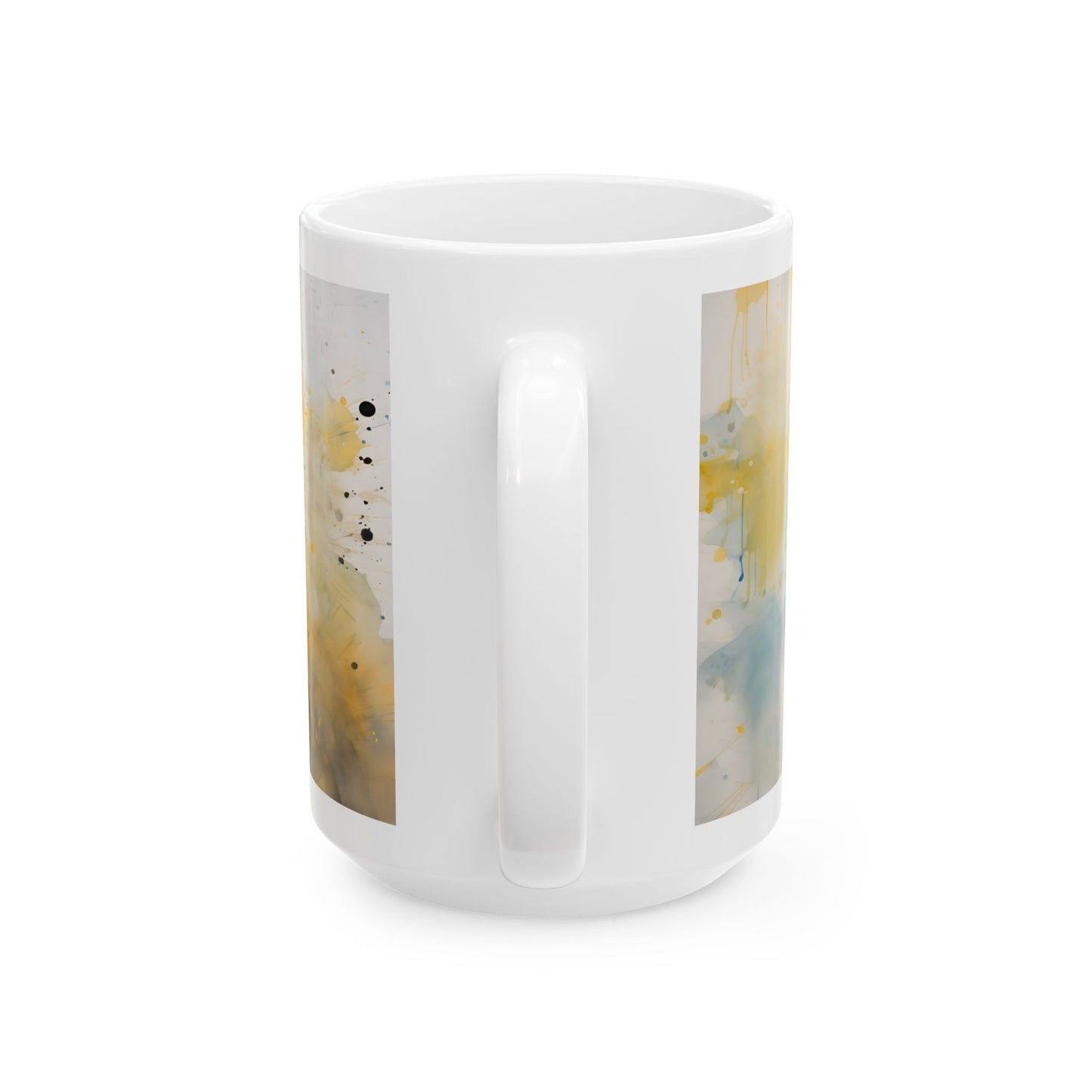 Black Labrador Ceramic Mug — Watercolor Labrador Coffee Cup (11oz & 15oz)