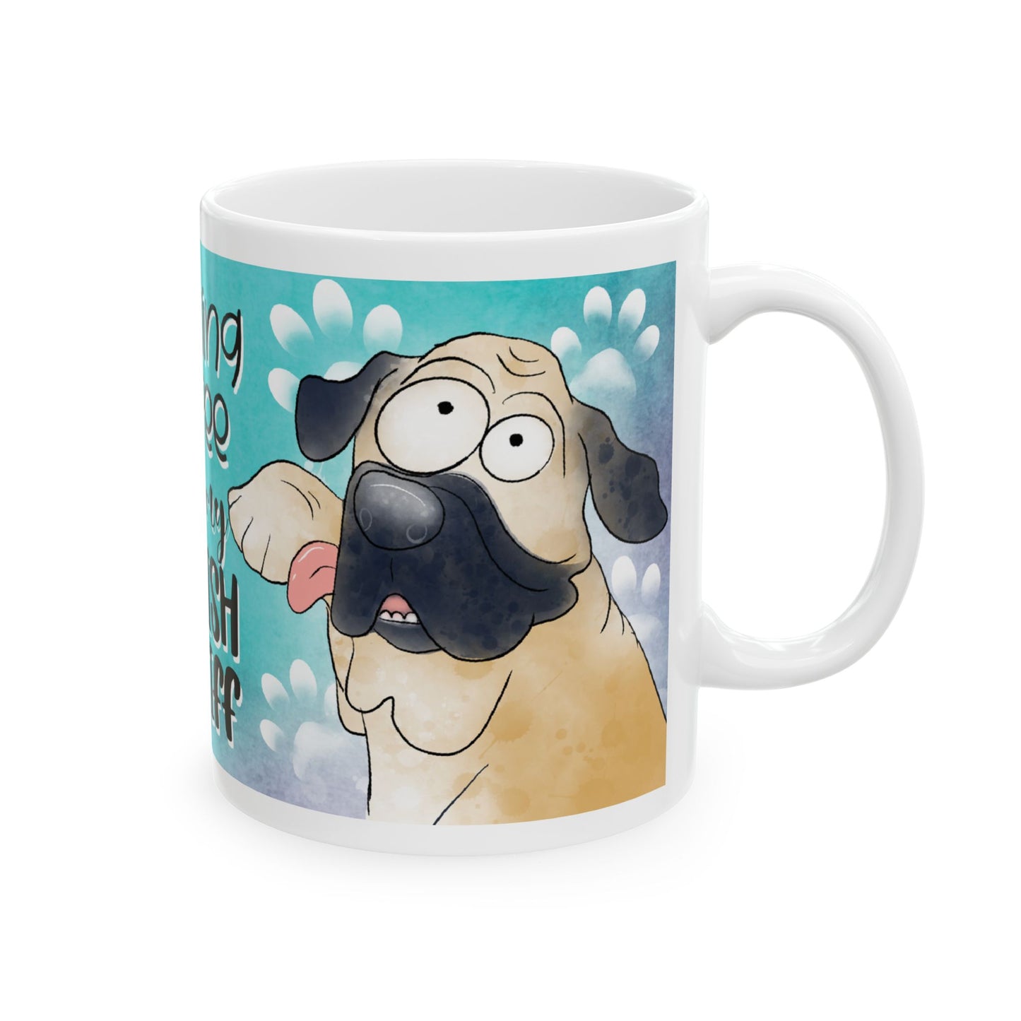 English Mastiff Morning Coffee, Ceramic Mug, 11oz, 15oz