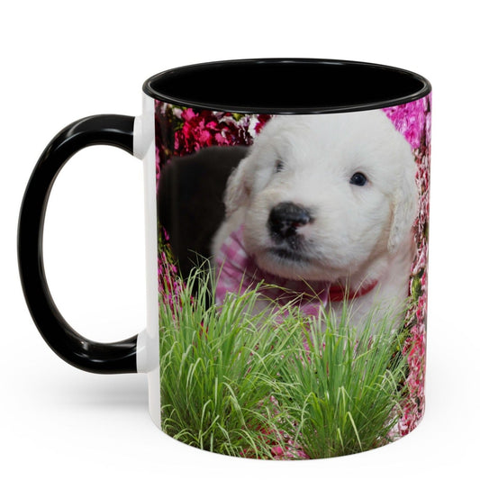 Old English Sheepdog Puppies Coffee Mug, 11oz