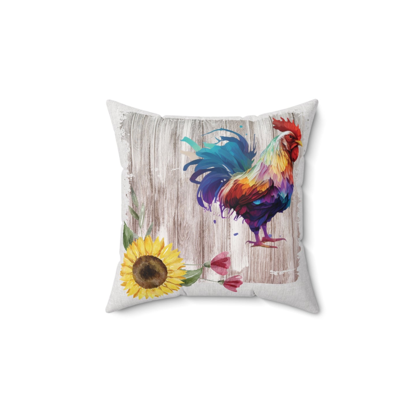 Rooster and Sunflowers