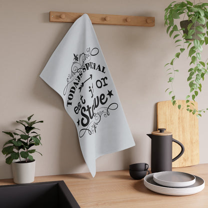 Kitchen Towel, Tea Towels, Funny Dish Towels, Eat or Starve