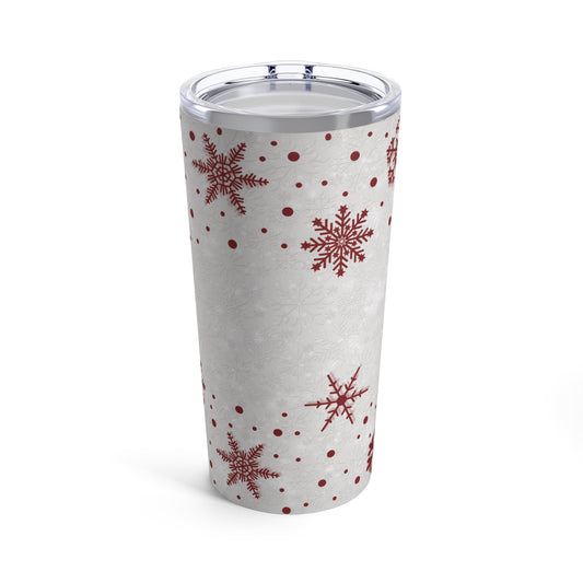 Christmas Snowflake Tumbler 20oz - Beautiful Holiday Coffee Mug Gift