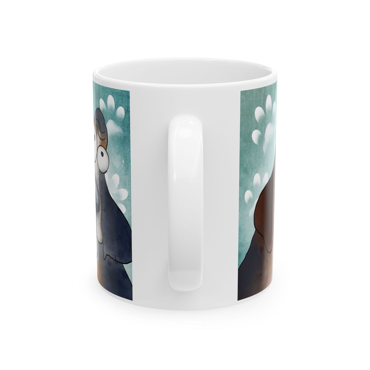 Basset Hound Ceramic Coffee Mug, 11 and 15oz