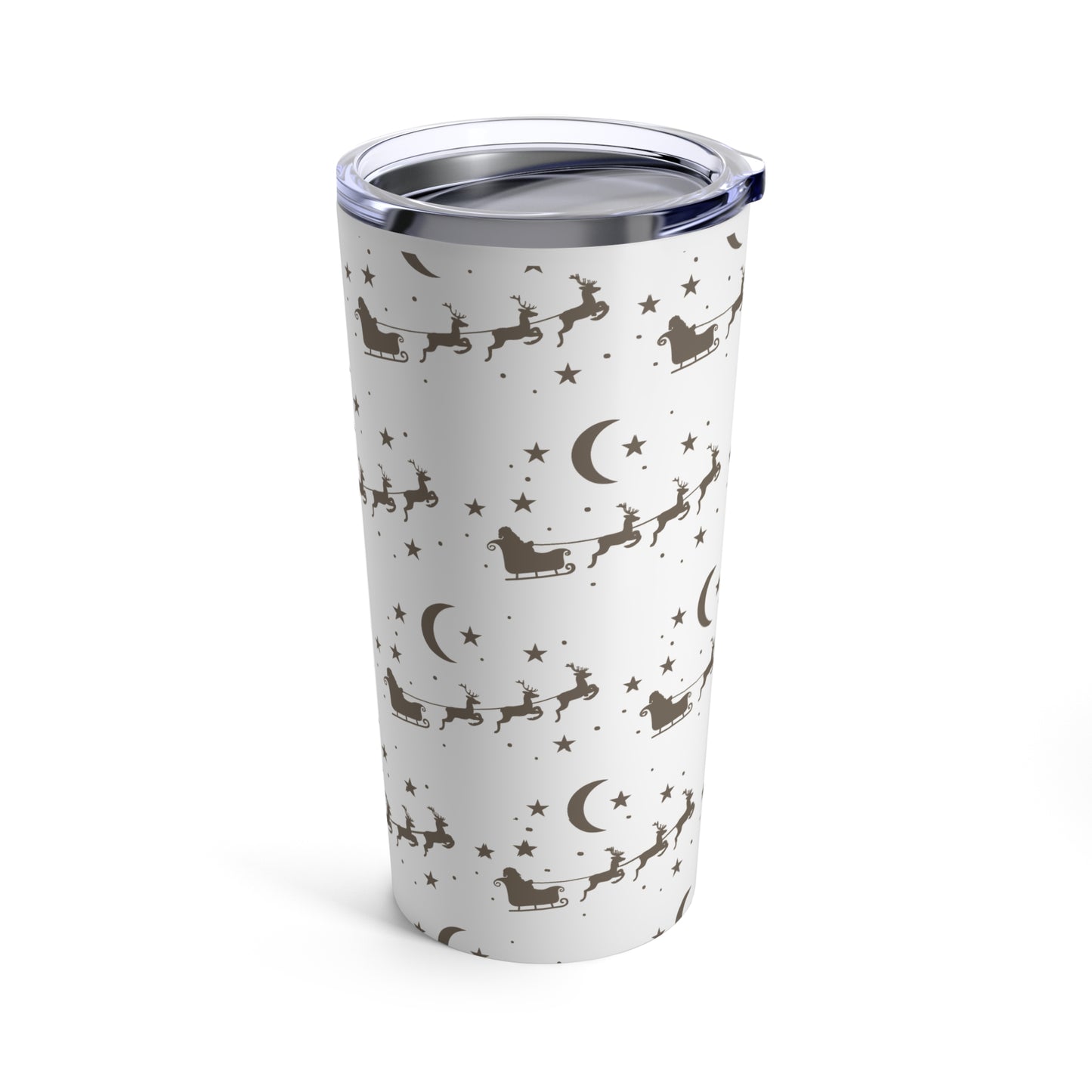 Santa's  Tumbler, Christmas Sled  Stainless Steel 20oz Tumbler