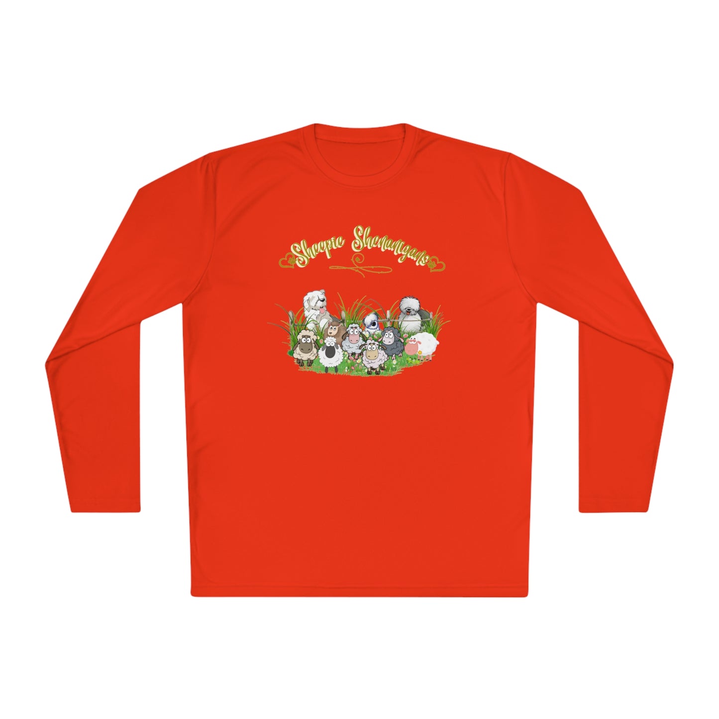 Sheepie Shenanigan Long Sleeve Top, Old English Sheepdog