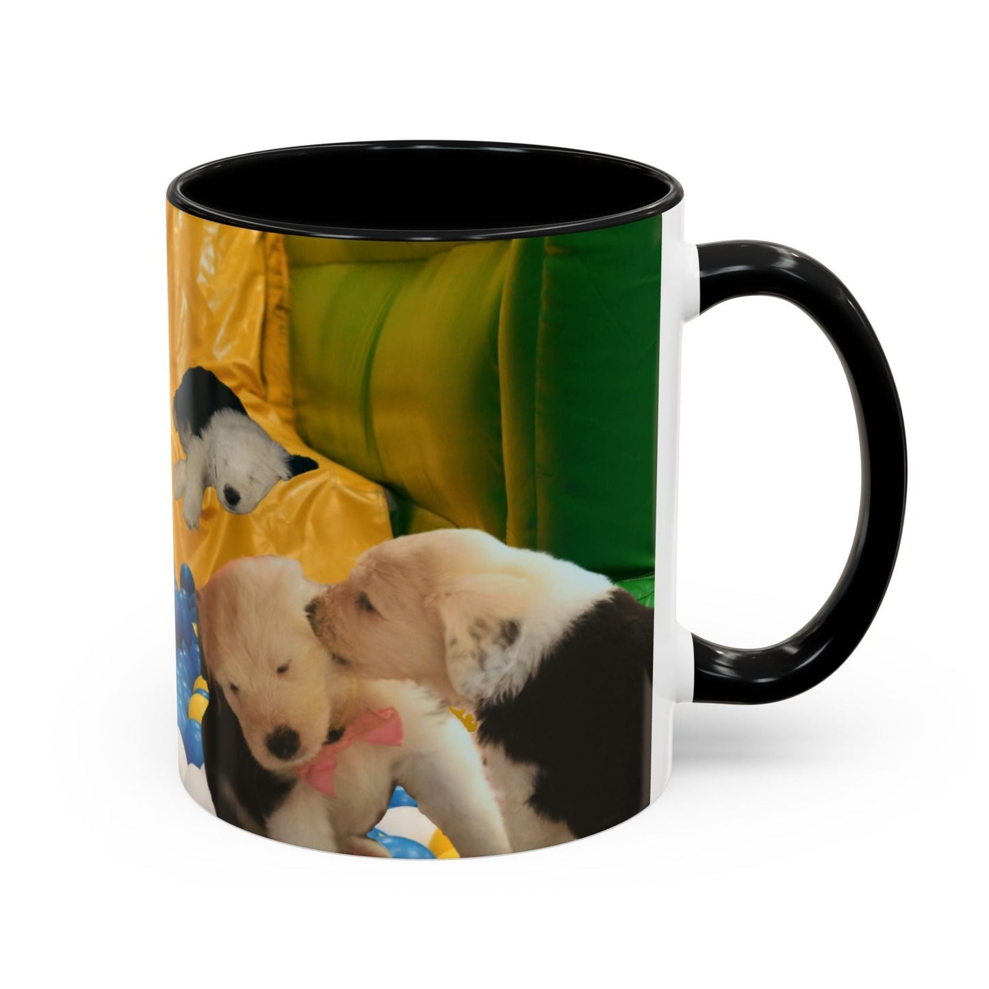 Playing in a Ball Pit, Old English Sheepdog Coffee Mug