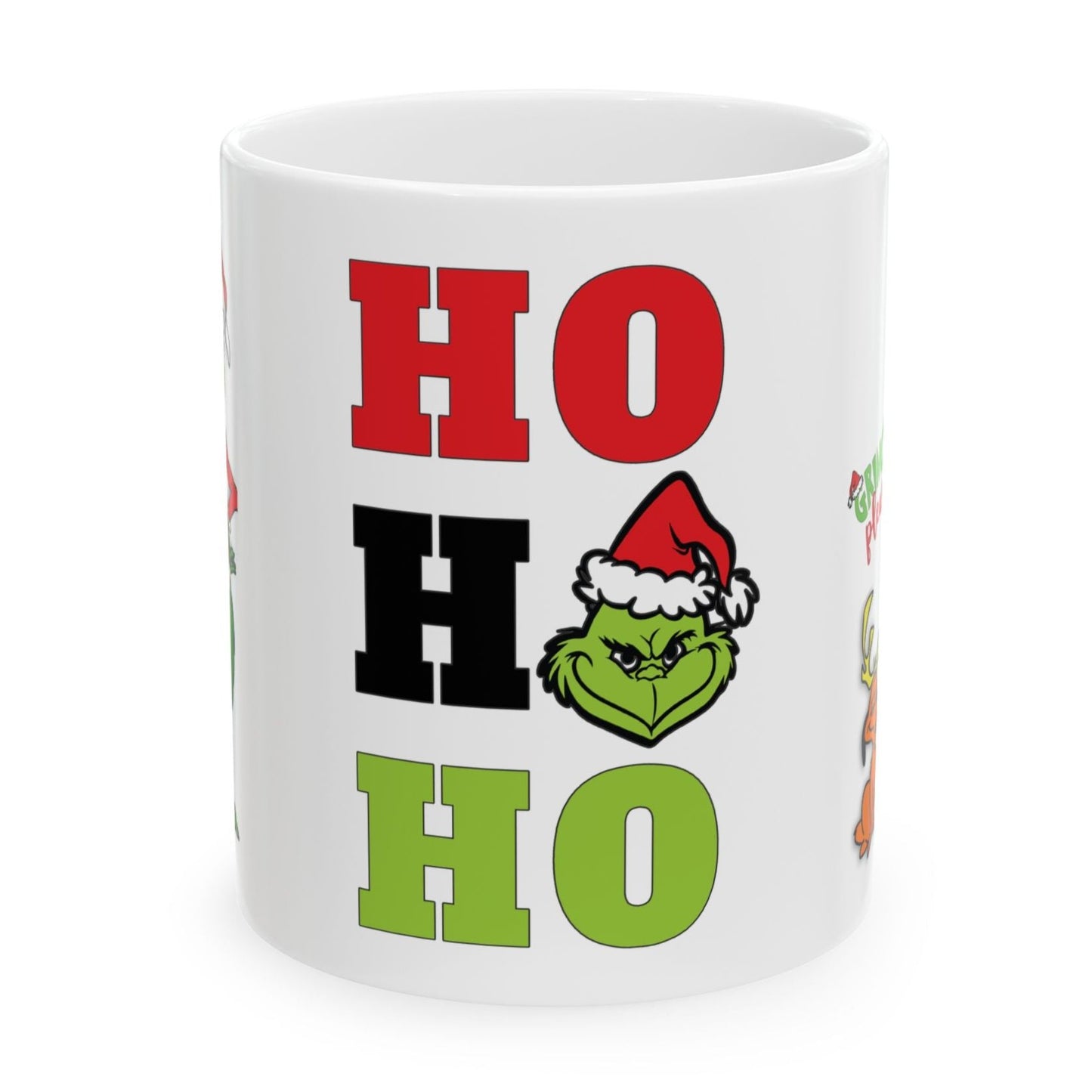 Christmas Grinchie Coffee Mug, HoHoHo, 11oz