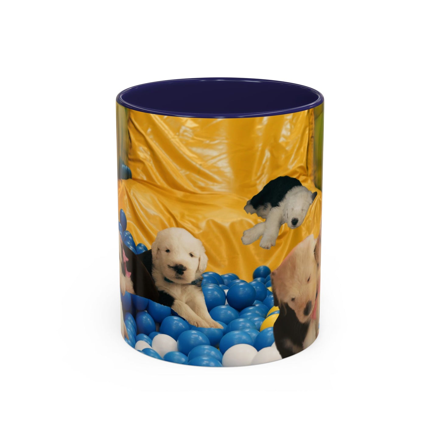 Playing in a Ball Pit, Old English Sheepdog Coffee Mug