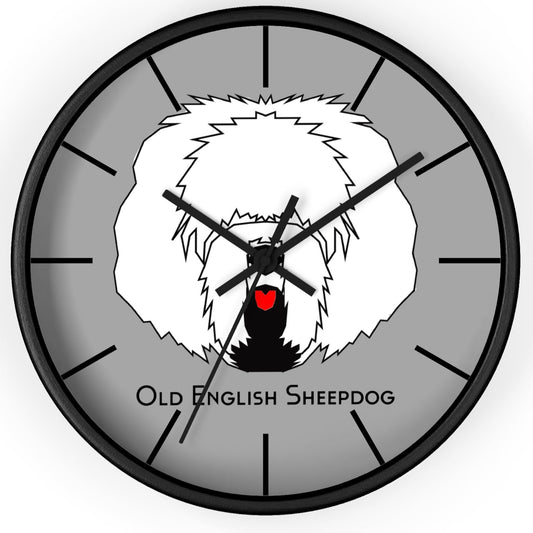 Wall clock, Old English Sheepdog