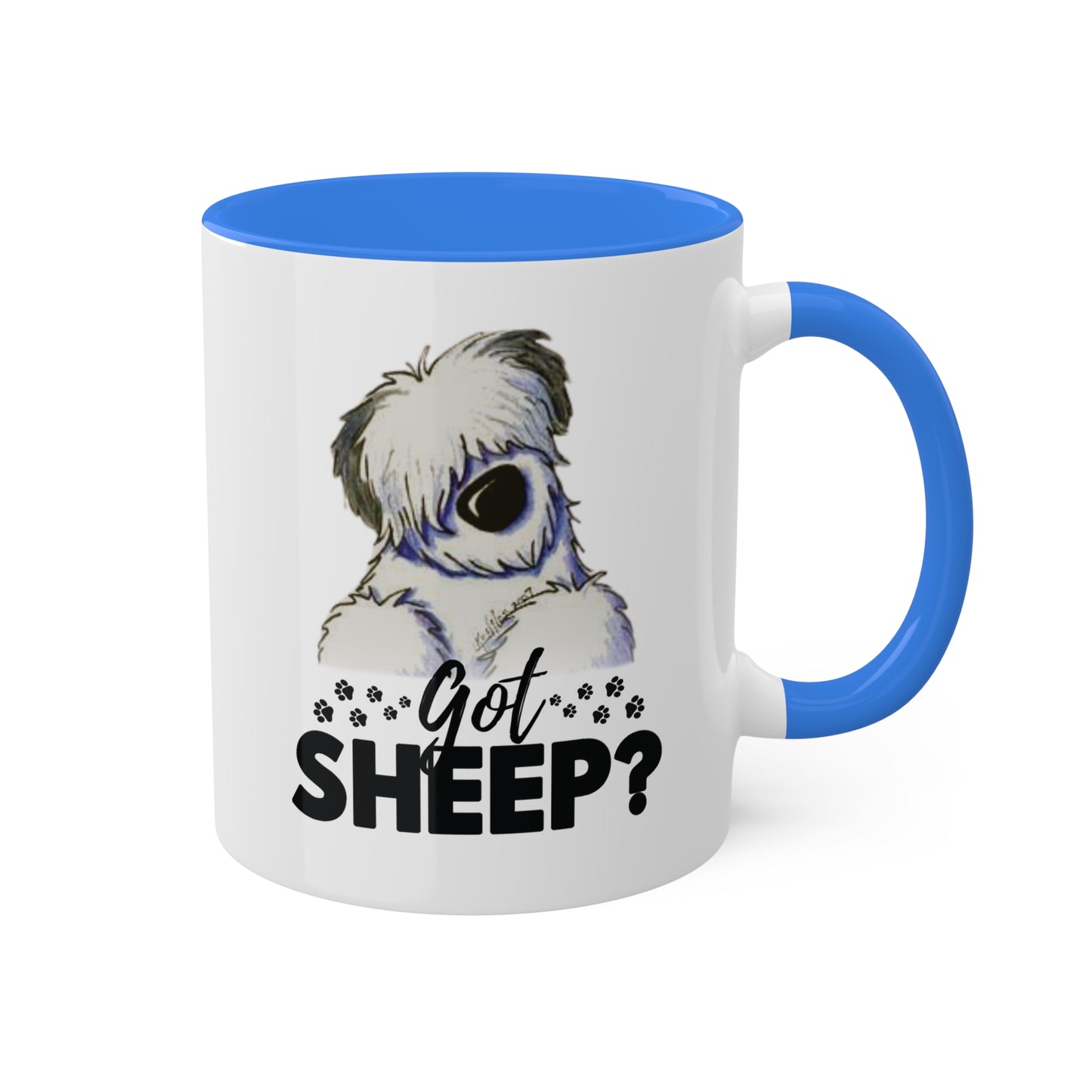 Got Sheep? Colorful Old English Sheepdog Coffee Mugs