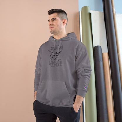 Faith Hoodie Roman 8:31, 'God is For You,' - Champion Pullover Hoodie