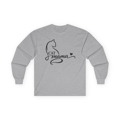 Cat Momma Long-Sleeve Tee - Kitty Cat Lover Long Sleeve Gildan Tee