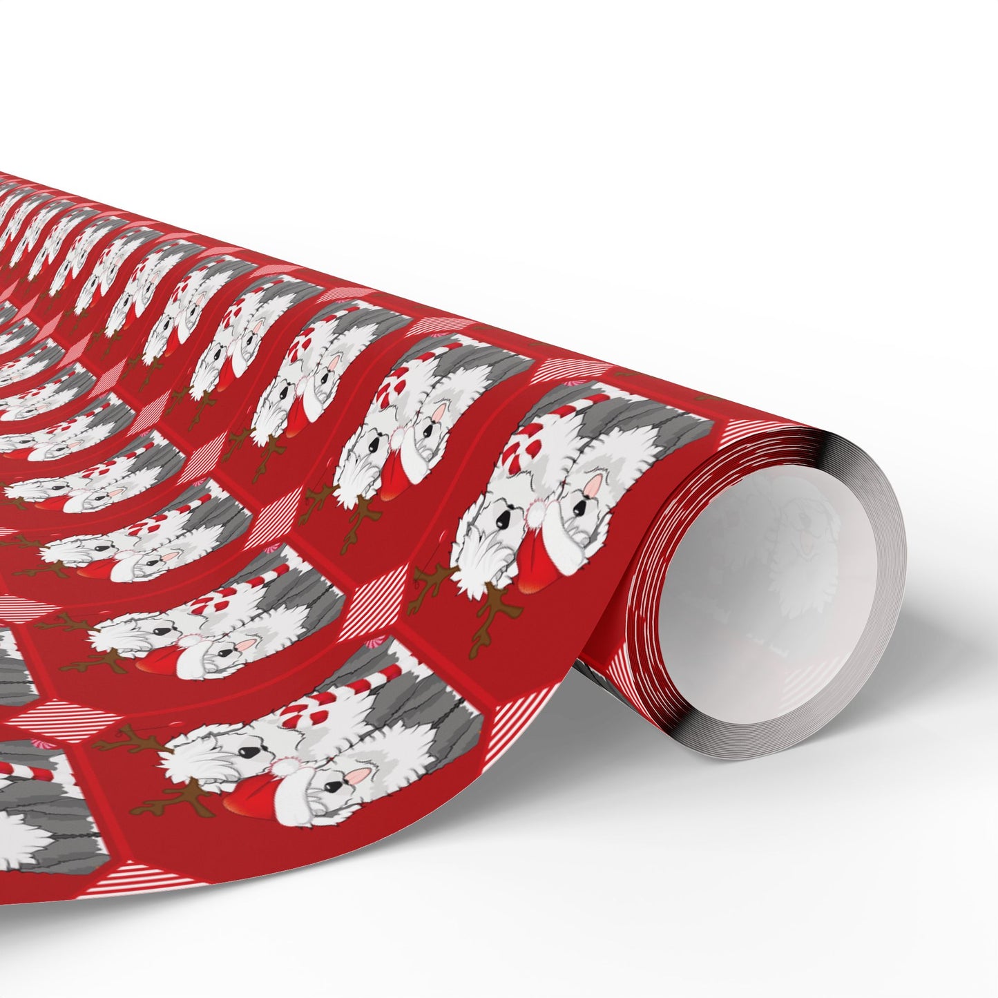 Christmas Wrapping Paper, Sheepies and Candy Canes