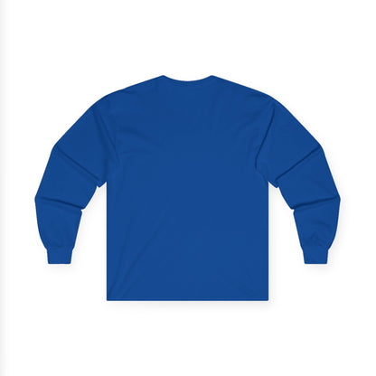 Angler American Flag — Distressed USA Lure Flag, Gildan Long Sleeve Tee