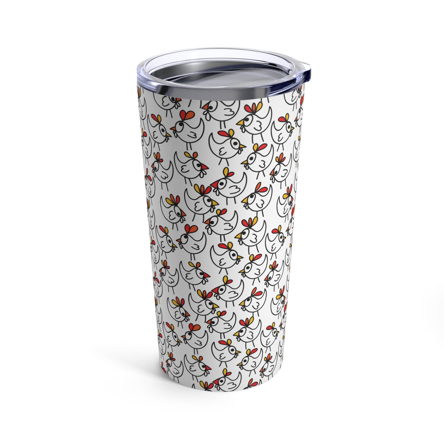 Chicken Travel Tumbler, Chicken Tumbler, Crazy Chicken 20oz Tumbler