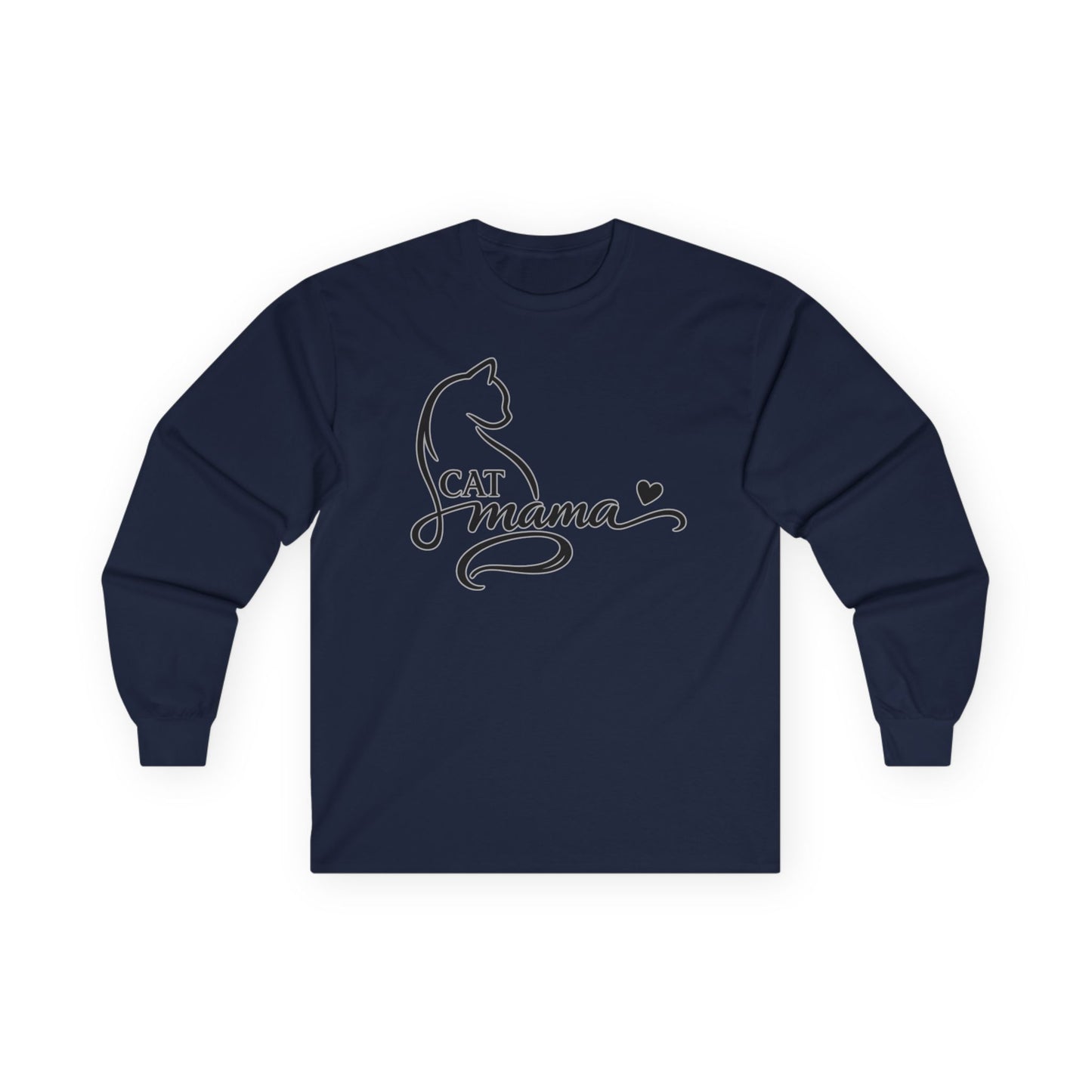 Cat Momma Long-Sleeve Tee - Kitty Cat Lover Long Sleeve Gildan Tee