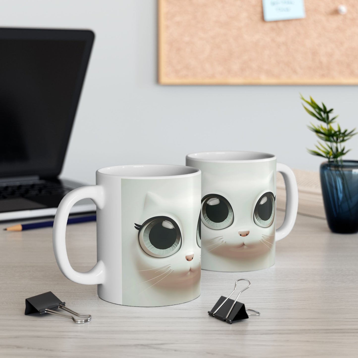 Not Me Kitty Eyes, Ceramic Mug, 11oz, 15oz