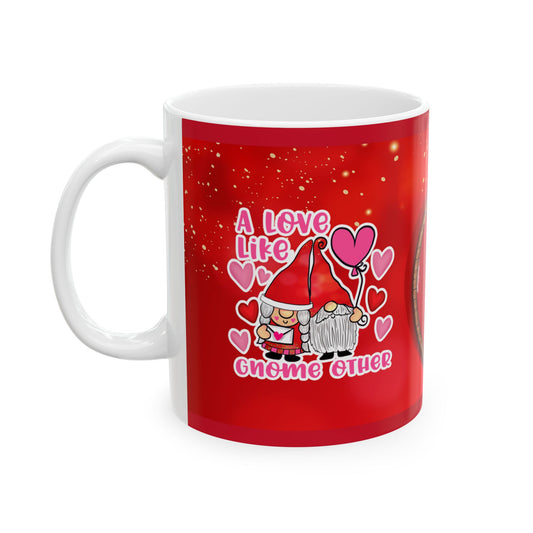Valentines Day Coffee Mug - Custom Photo Mug Heart Ceramic Mug (11oz/15oz)