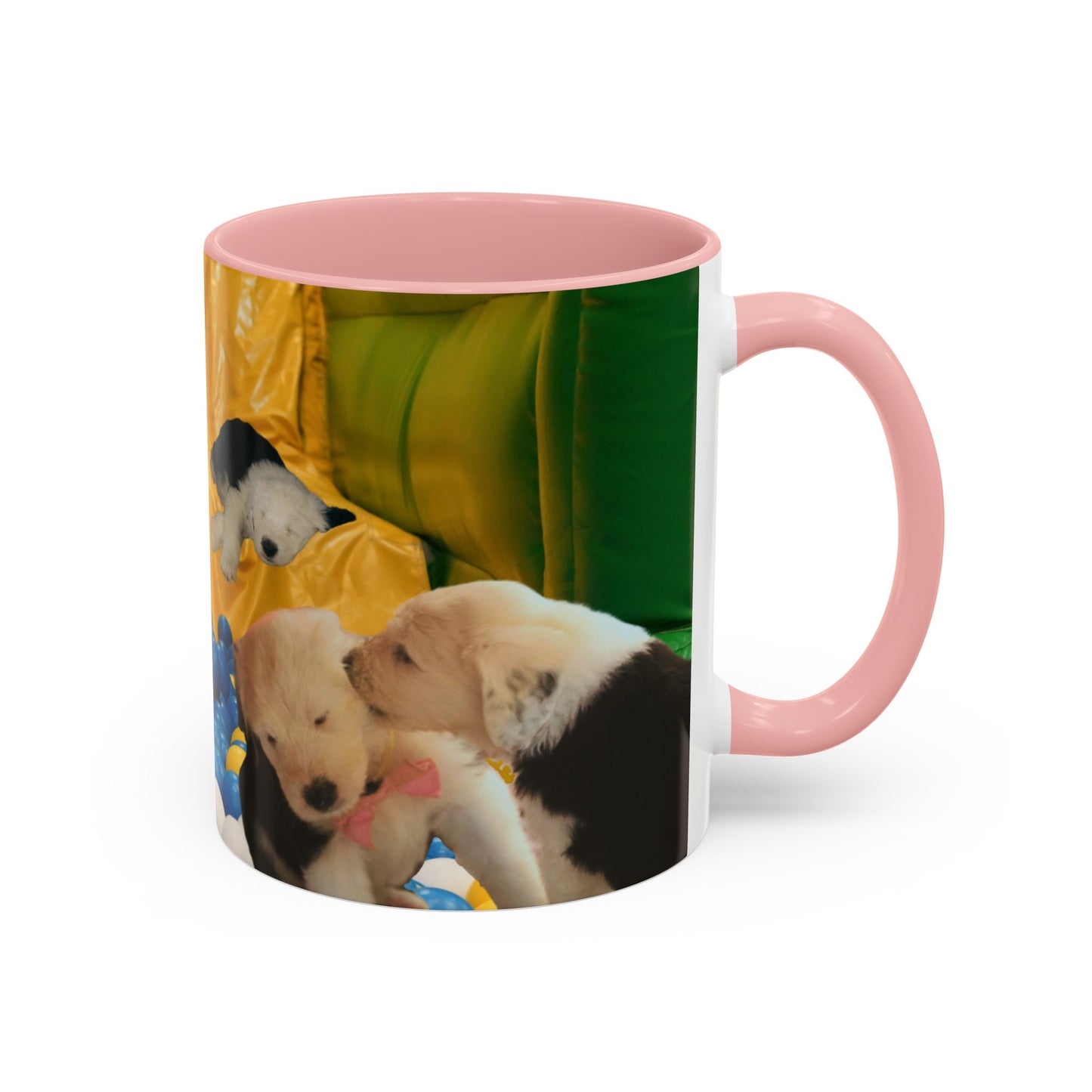 Playing in a Ball Pit, Old English Sheepdog Coffee Mug