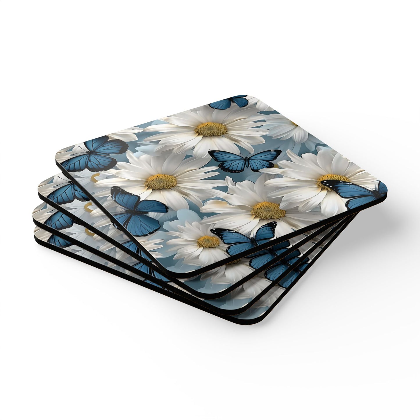 Daisy and Butterfly, Coasters, Set of 4