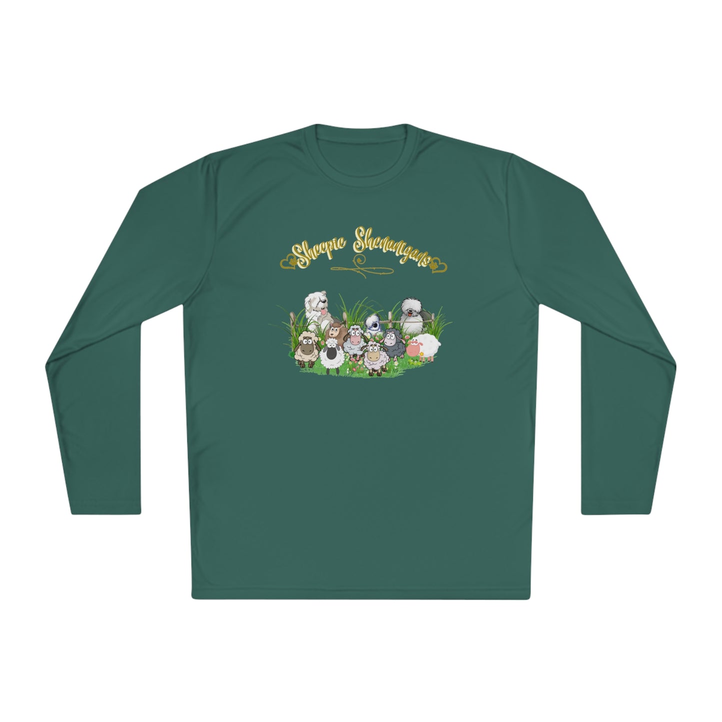 Sheepie Shenanigan Long Sleeve Top, Old English Sheepdog