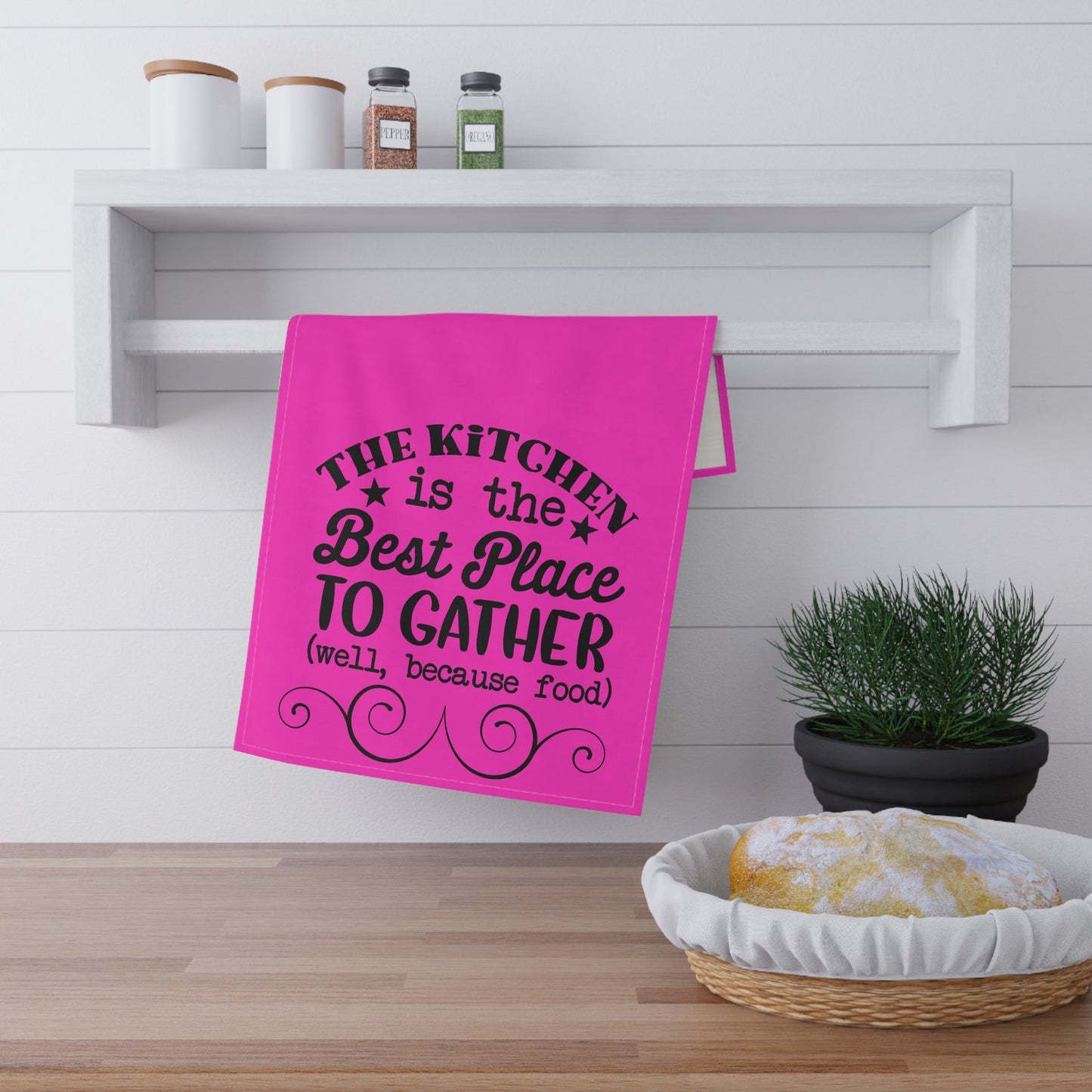 Funny Kitchen Towels, Humorous Tea Towels, Colorful Dish Cloth's, Best Place, Kitchen Towel