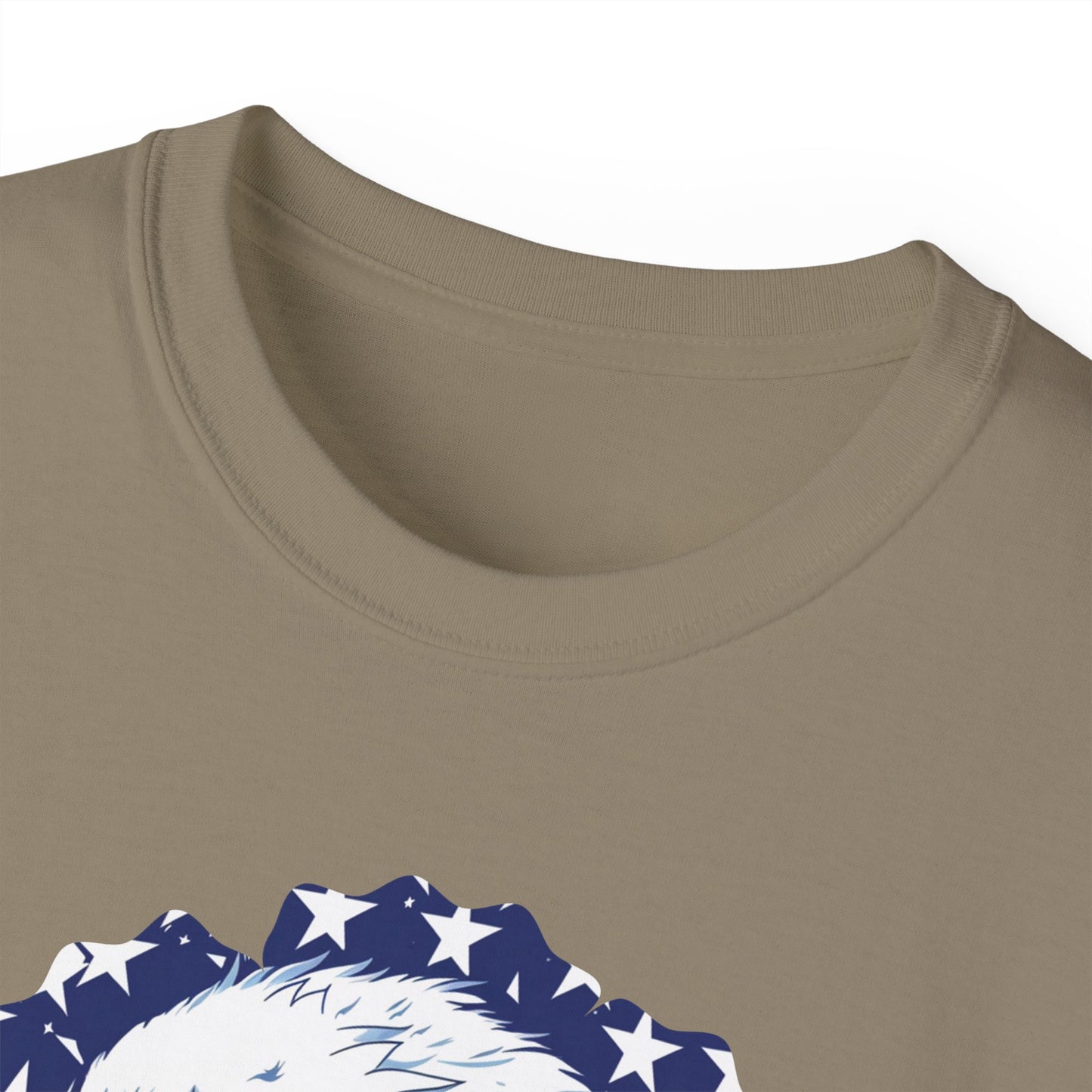 Freedom, Bald Eagle and American Flag, Cotton T-Shirt