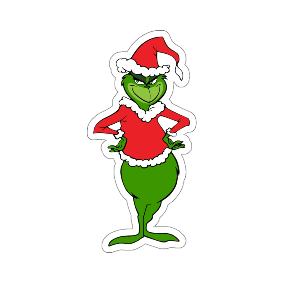 Grinchie, Colorful Vinyl Decals, Kiss-Cut Stickers