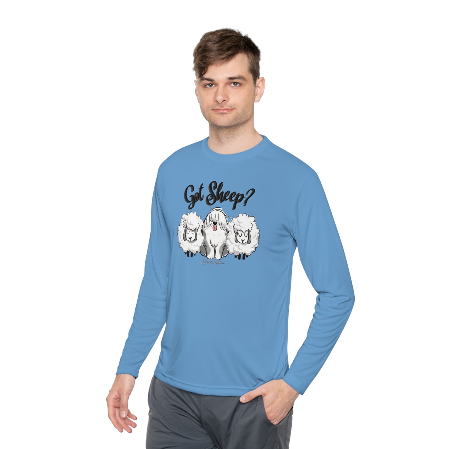 Shirt, Unisex, Old English Sheepdog, Long Sleeve Lightweight Shirt, Got Sheep Graphic, Sheepie Clothing