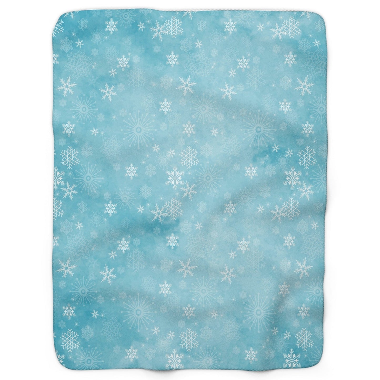 Snowflakes Light Blue Backing