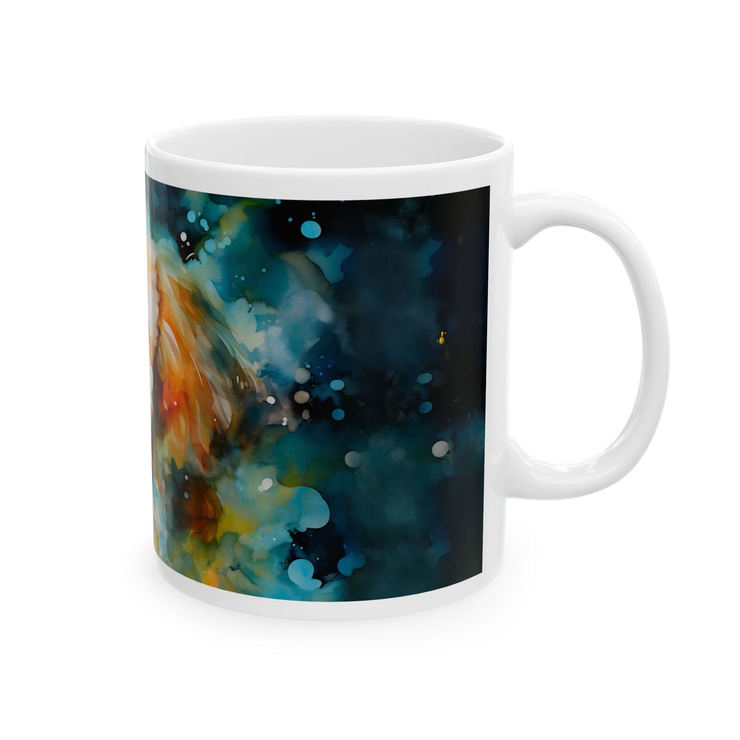Poodle Coffee Mug — Colorful Watercolor Poodle Ceramic Mug (11oz, 15oz)