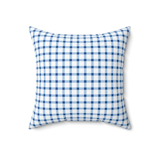 Plaid, Blue and White