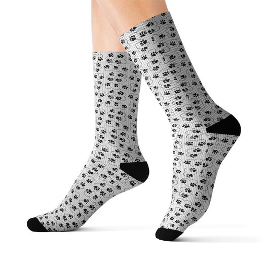 paw print socks