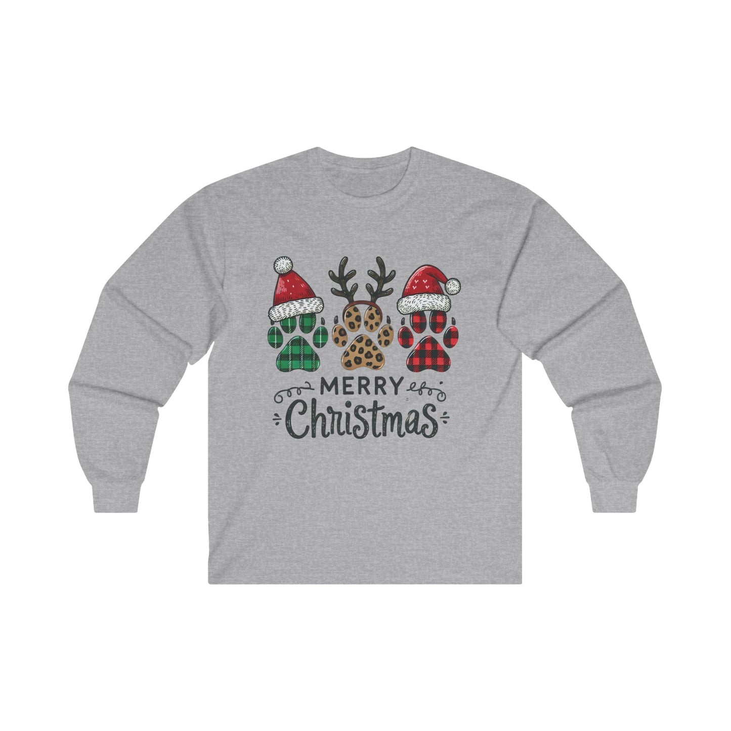 Merry Pawmas, Unisex, Ultra Cotton Long Sleeve Tee