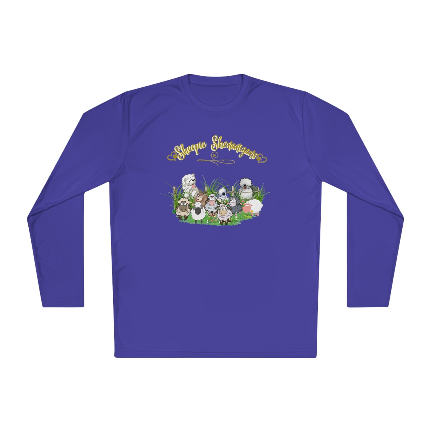 Sheepie Shenanigan Long Sleeve Top, Old English Sheepdog