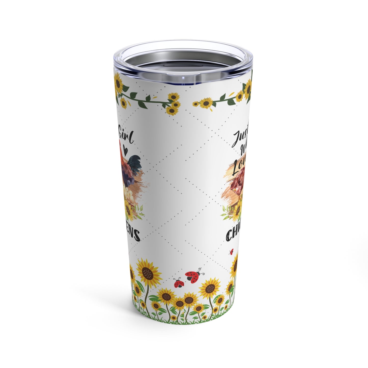 Insulated Chicken Tumbler, Just a Girl Who Loves Chickens, 20oz