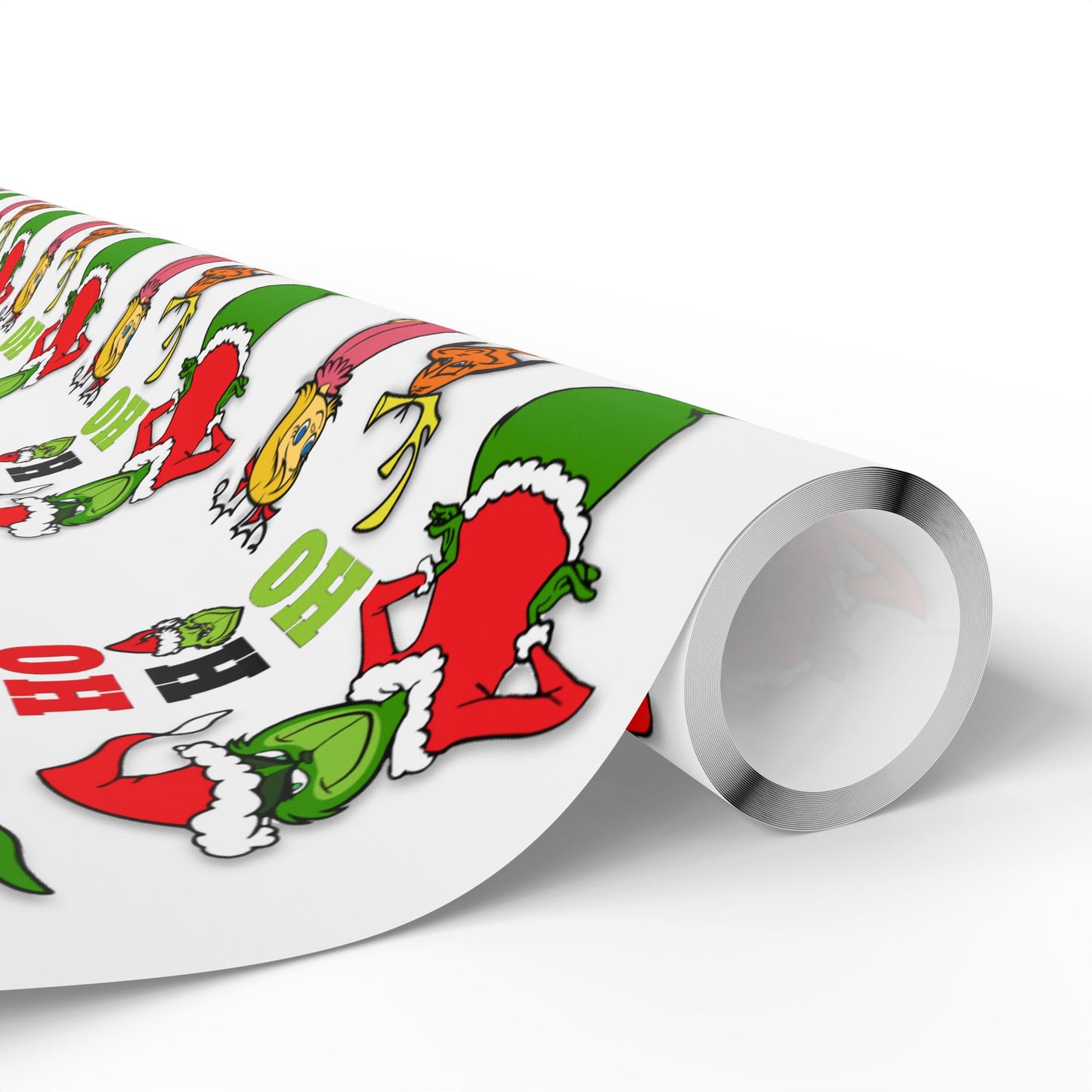 Christmas Wrapping Paper, HoHoHo, Fun, Grinchie and friends