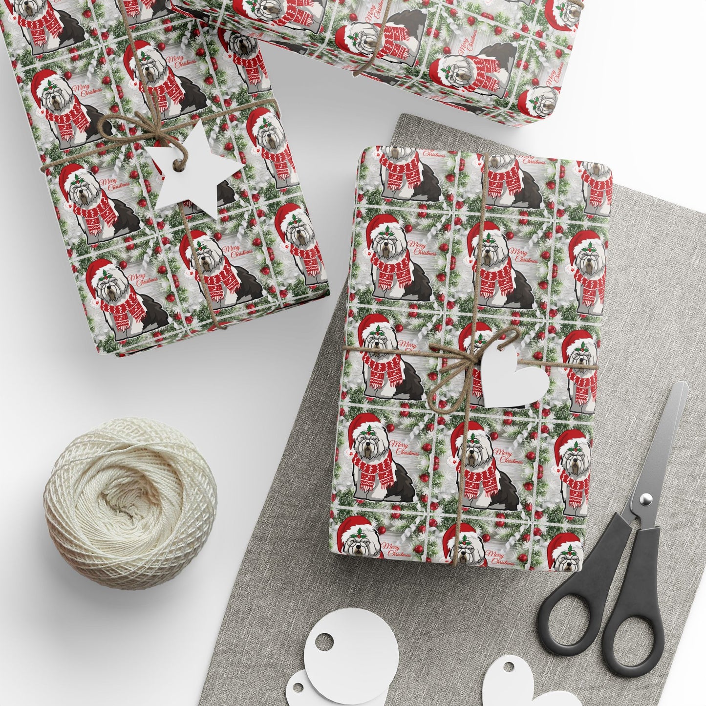 Christmas Wrapping Paper, Sheepie Scrooge