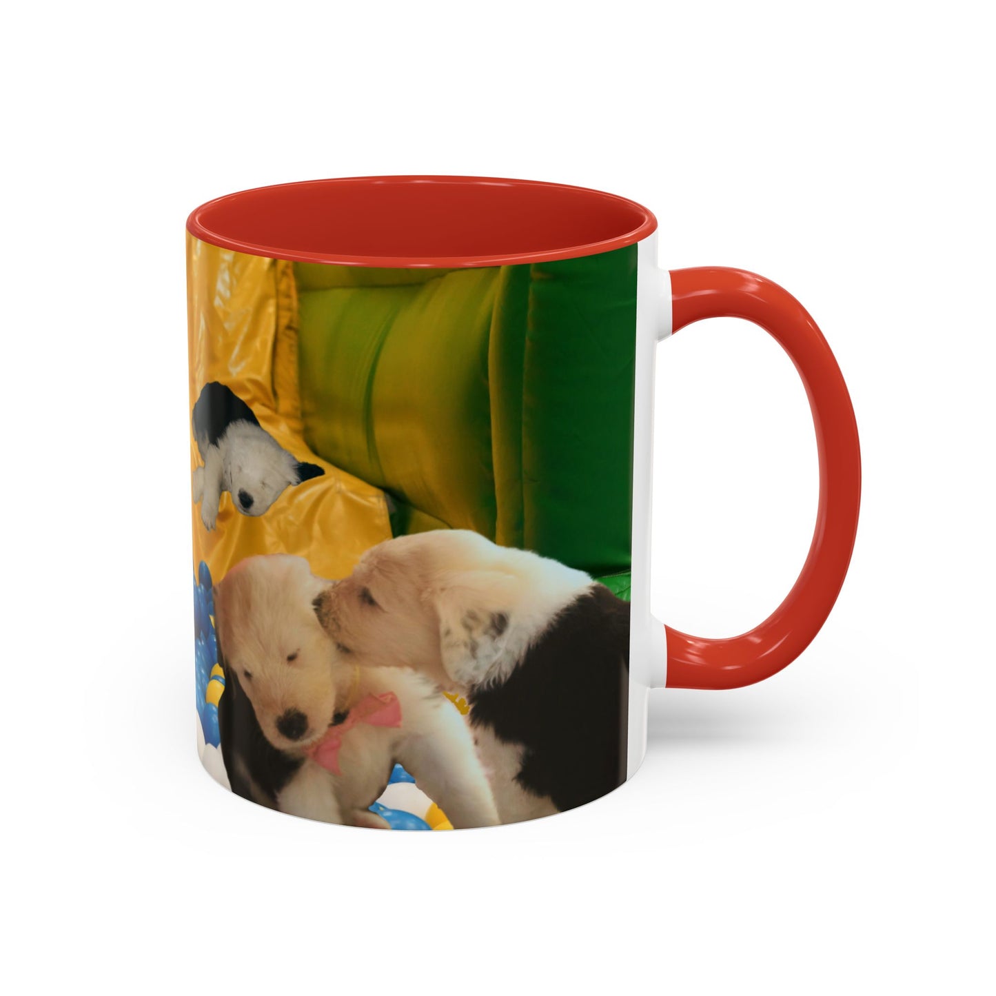 Playing in a Ball Pit, Old English Sheepdog Coffee Mug