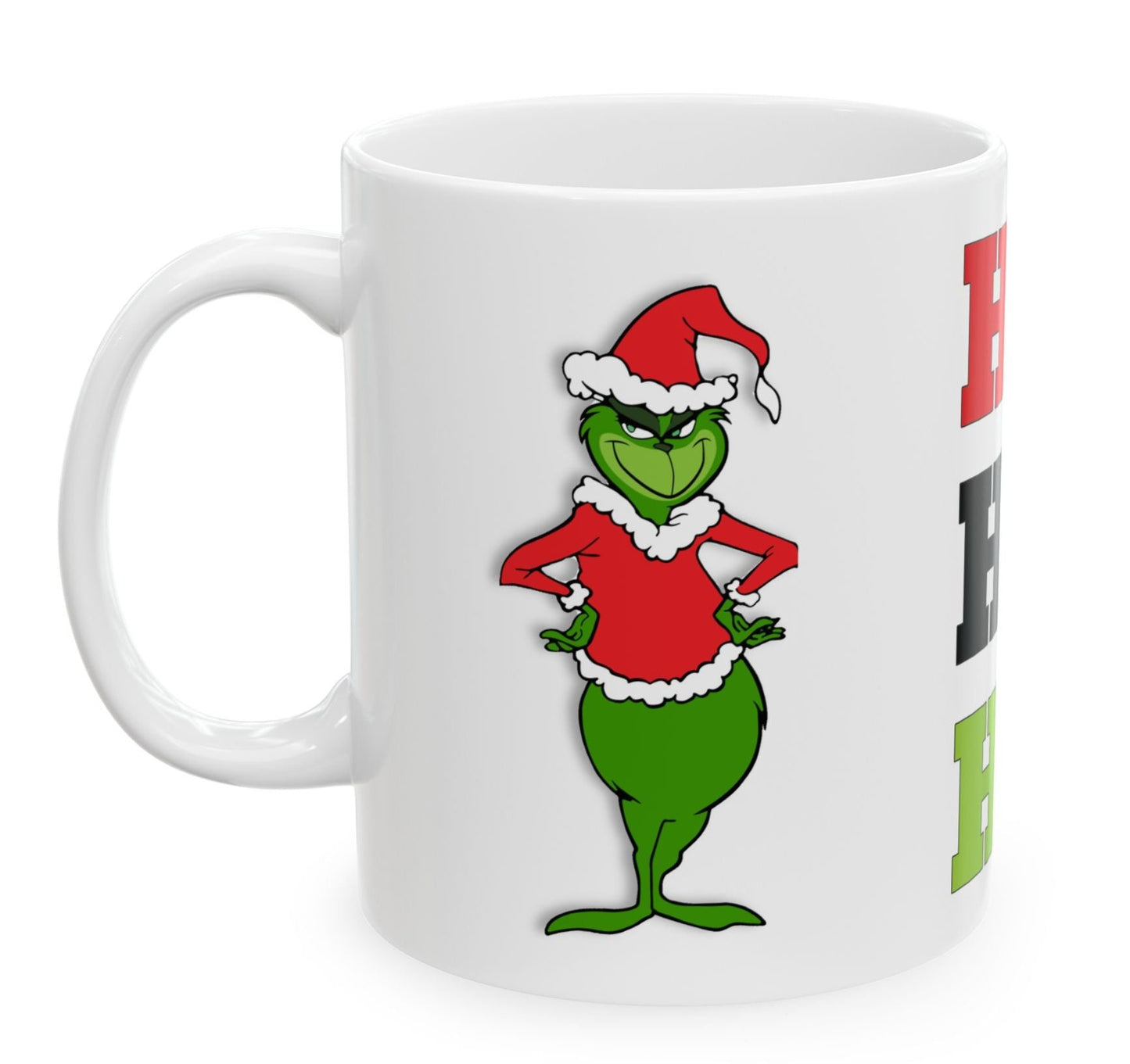 Christmas Grinchie Coffee Mug, HoHoHo, 11oz