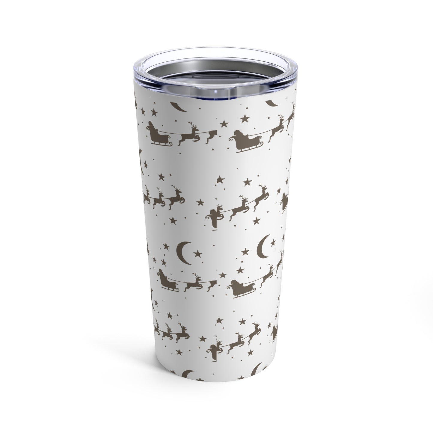 Santa's  Tumbler, Christmas Sled  Stainless Steel 20oz Tumbler