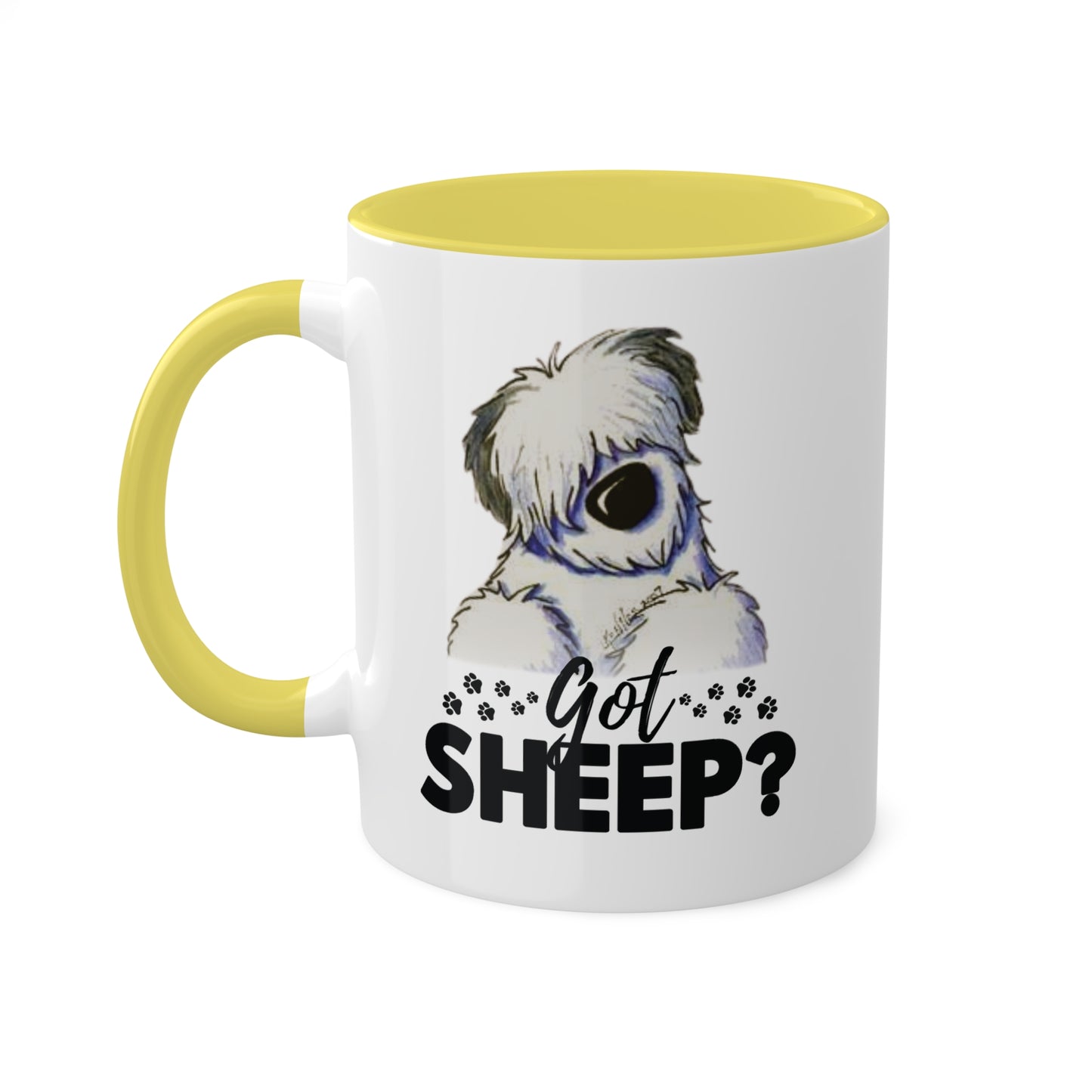 Got Sheep? Colorful Old English Sheepdog Coffee Mugs