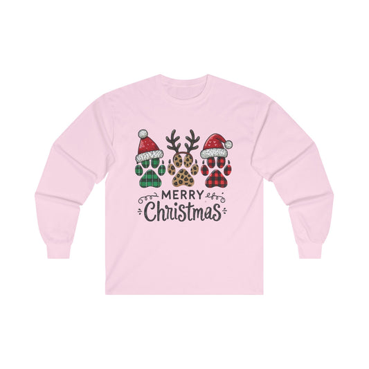 Merry Pawmas, Unisex, Ultra Cotton Long Sleeve Tee