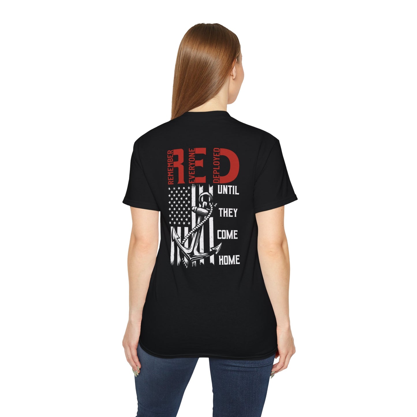 RED, Remember Everyone Deployed, Cotton/Polyester T-Shirt